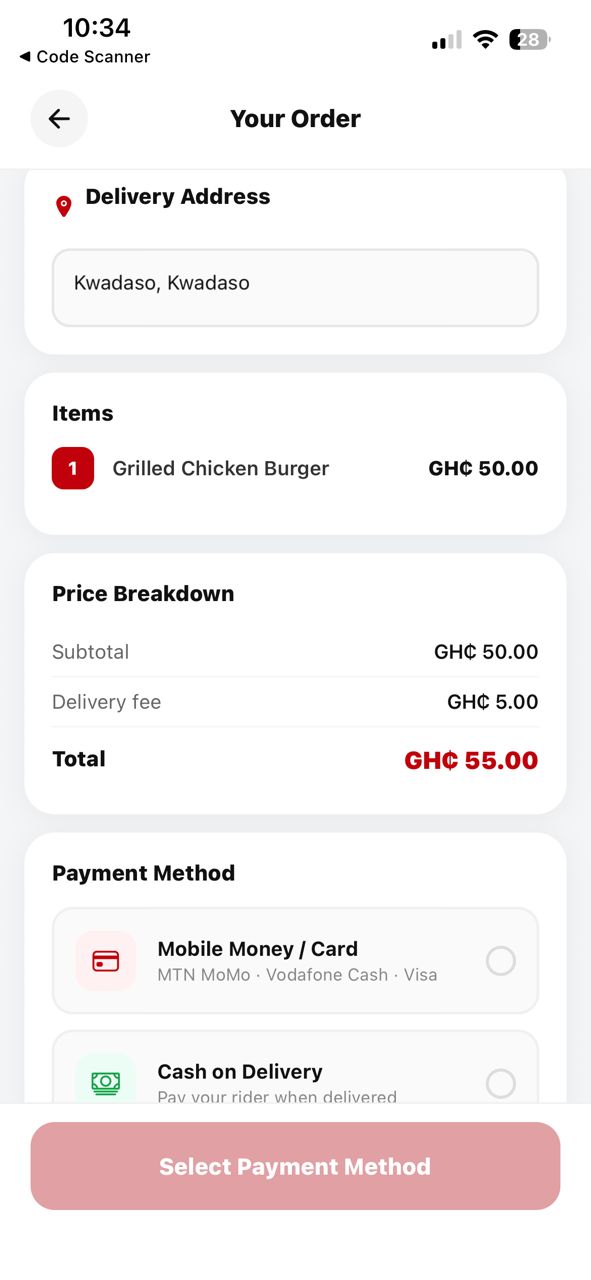 Confirm Order