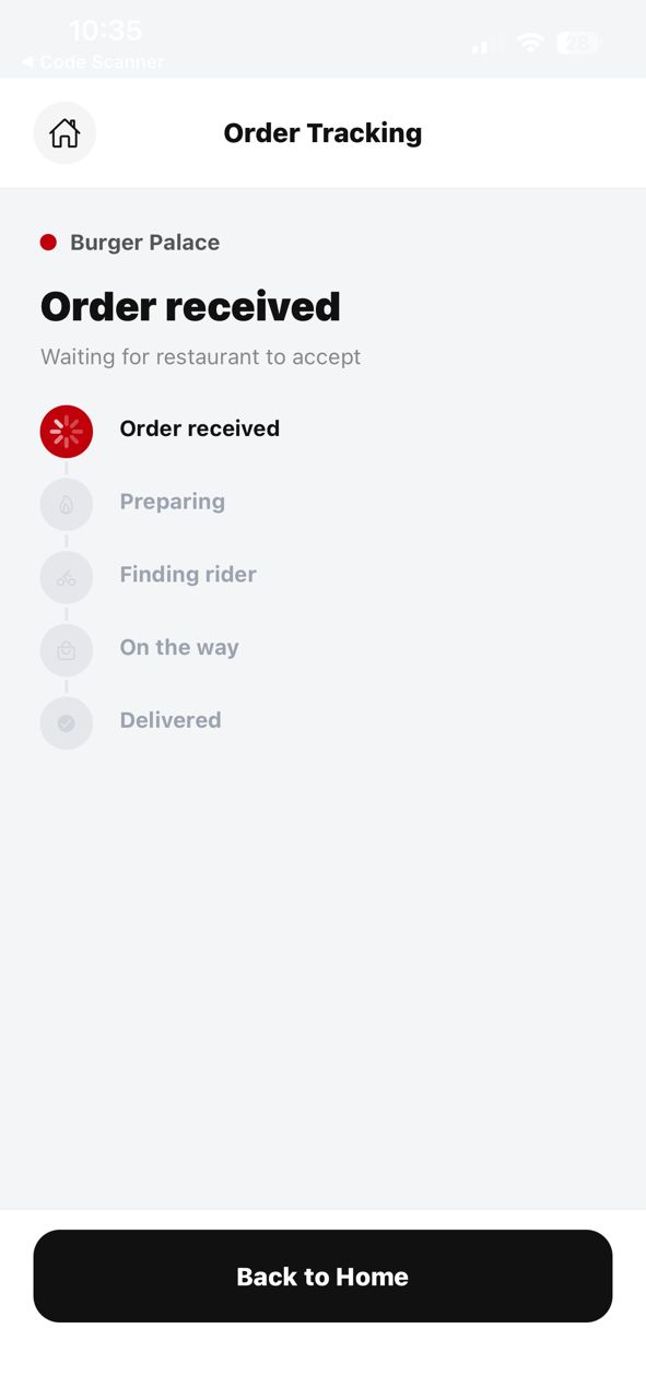 Order tracking